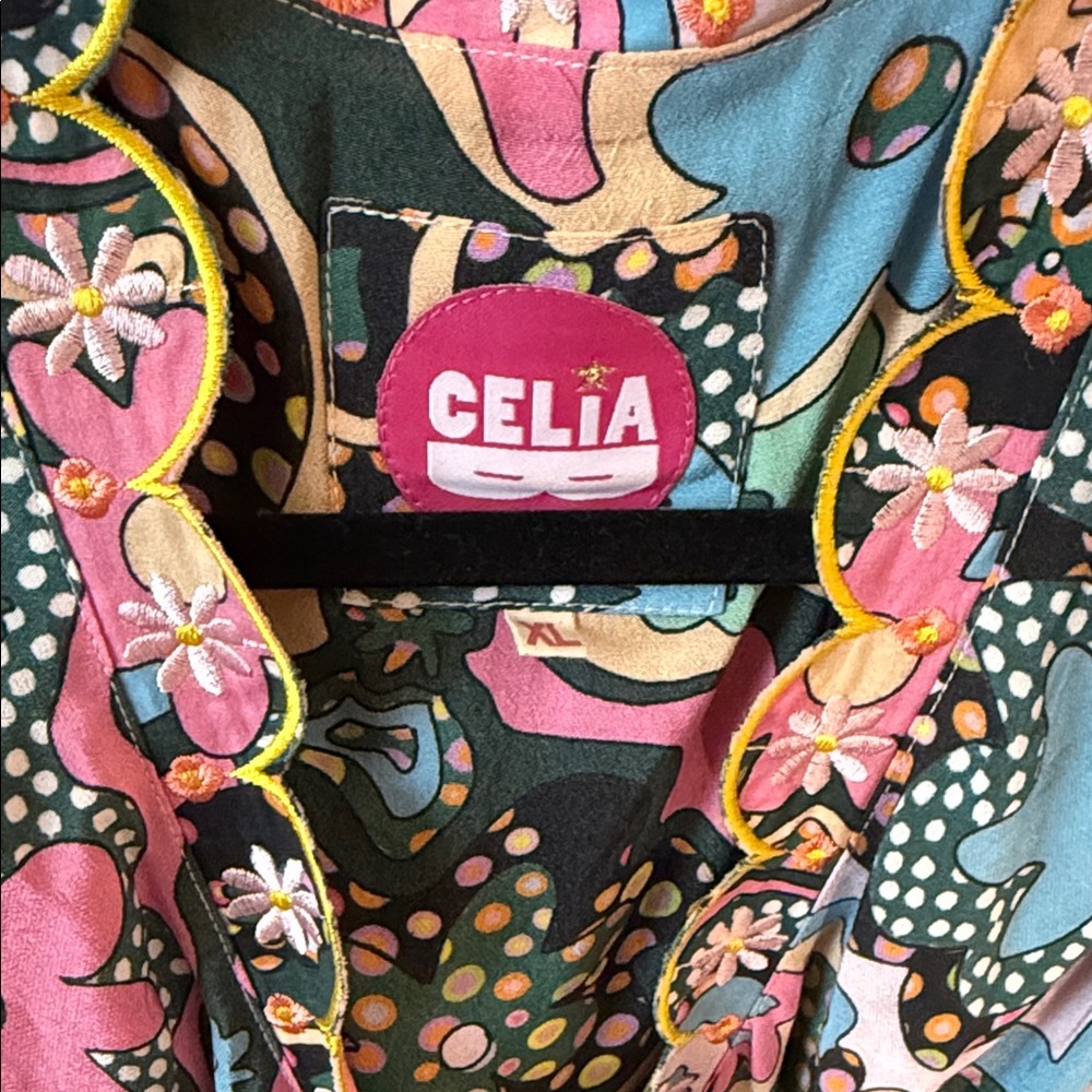 Colorful CELIA Wrap Dress - Picture 3 of 3